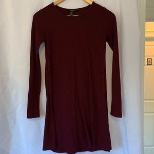 Forever 21 Maroon Skater Dress